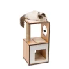 72.5 cm V-Box Cat Tree, Walnut