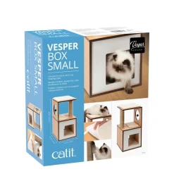 72.5 cm V-Box Cat Tree, Walnut