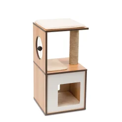 72.5 cm V-Box Cat Tree, Walnut