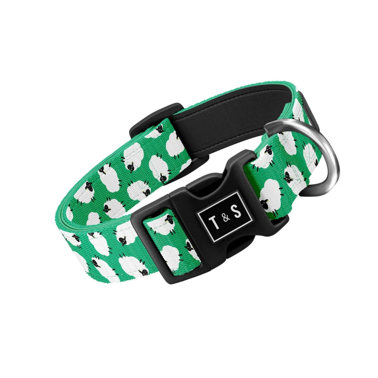 1,2,3 Sheep Adjustable Dog Collar