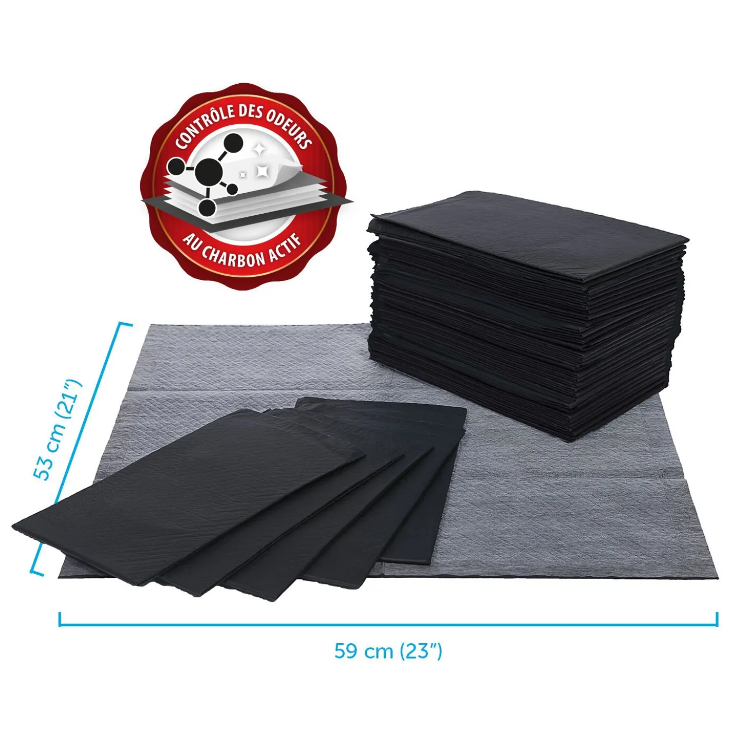 Activated Carbon Training Pads, 50 un.