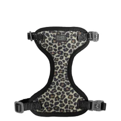 Adjustable mesh cat harness, leopard