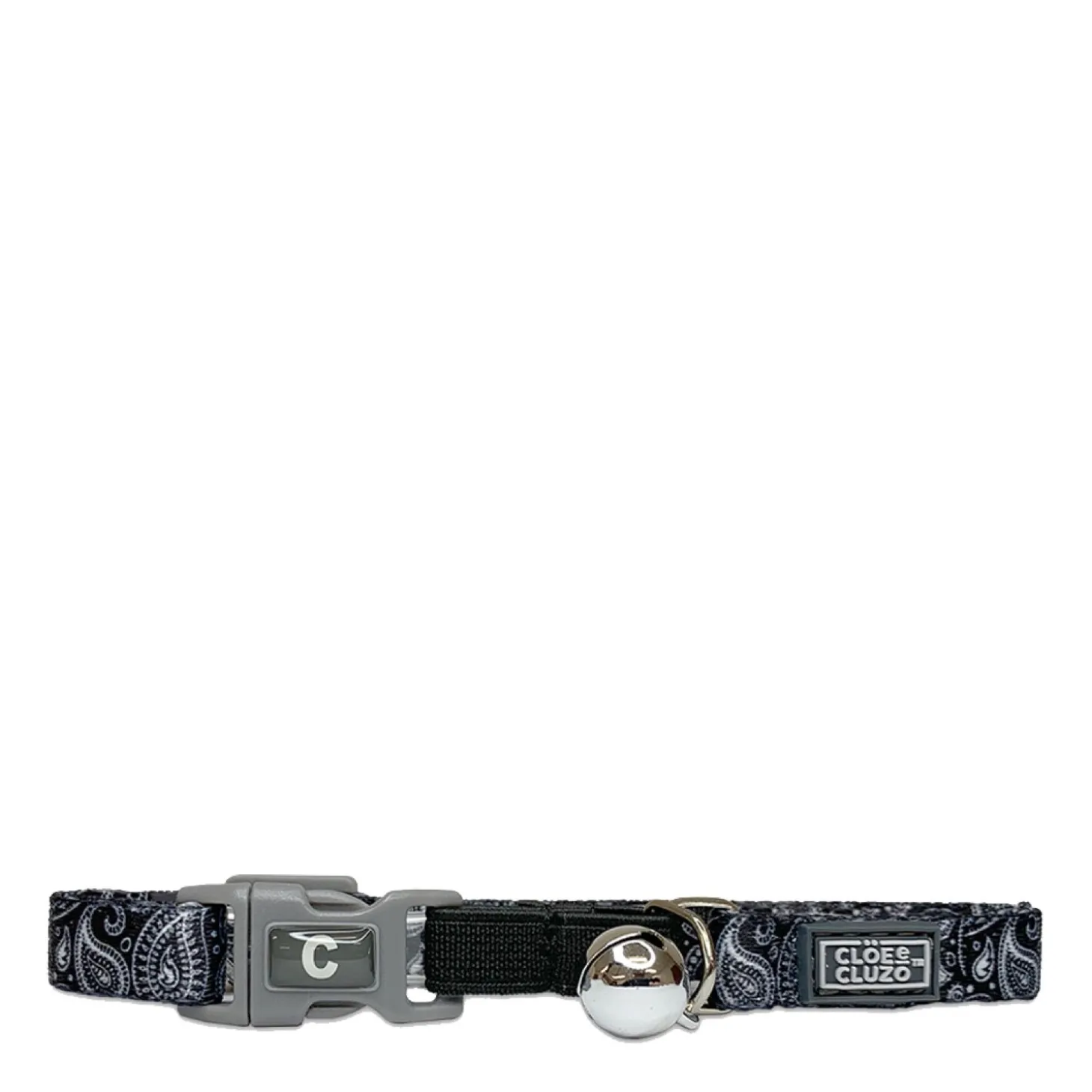 Adjustable printed Cat Collar, Paisley
