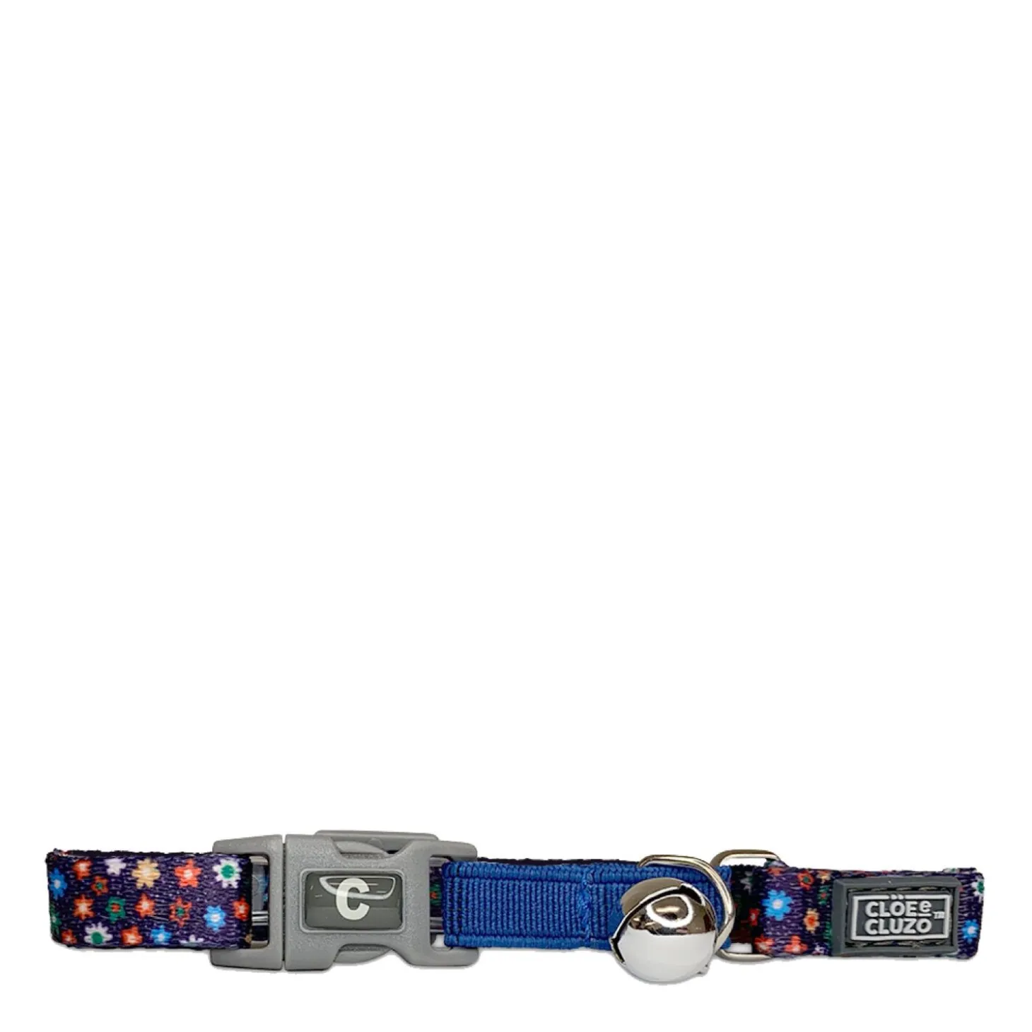 Adjustable printed Cat Collar, Daisy
