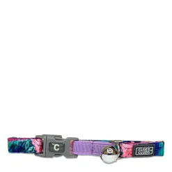 Adjustable printed Cat Collar, Watercolor
