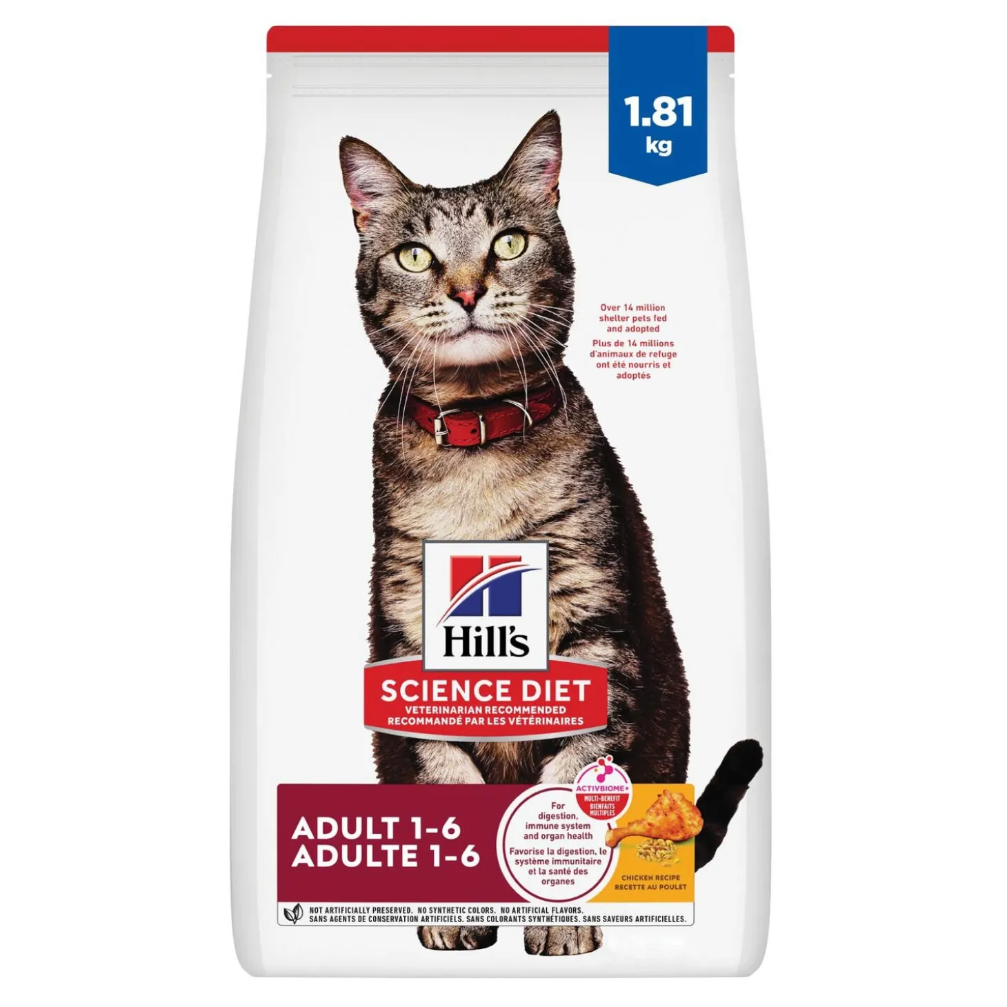 Adult Chicken Dry Cat Food, 1.81 kg