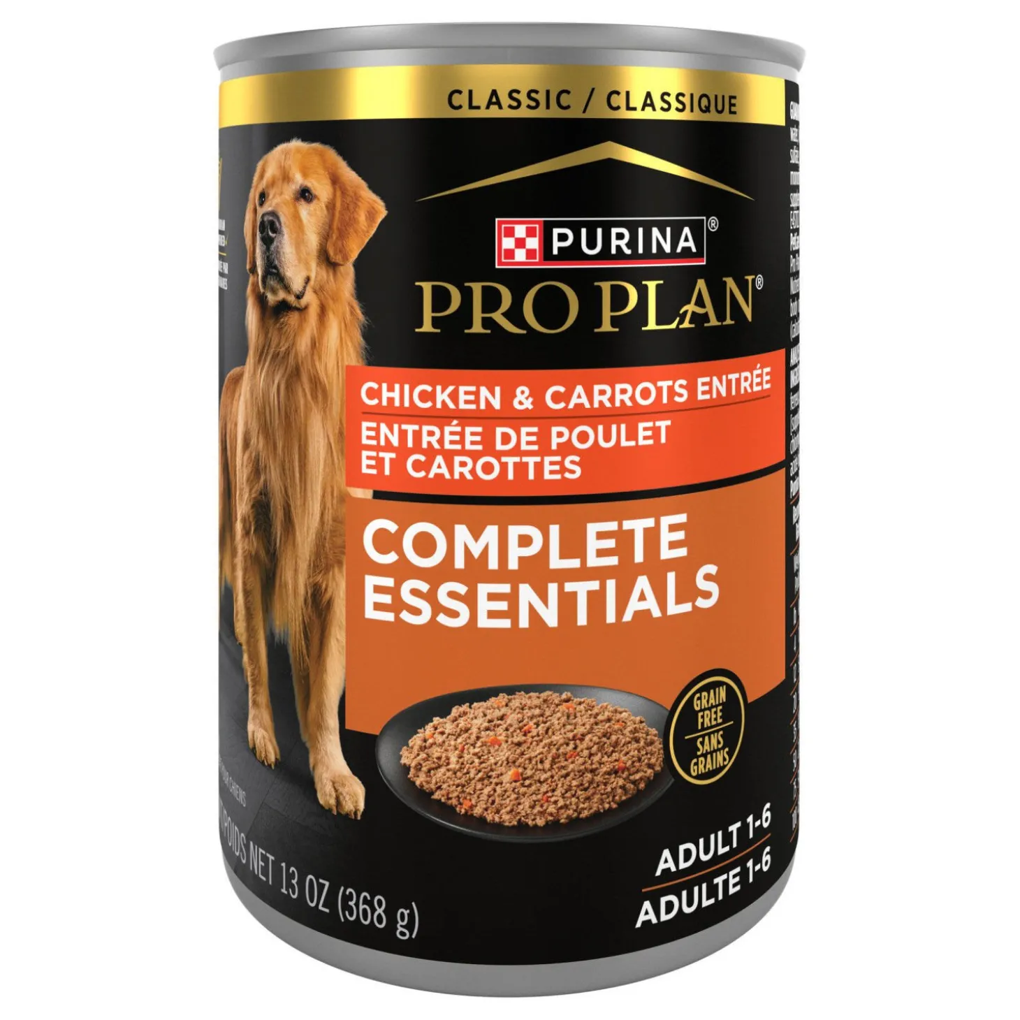 Adult Complete Essentials™ Grain Free Chicken & Carrots Classic Entrée for Dogs, 389 g