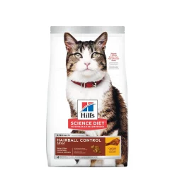 Adult Hairball Control Dry Chicken Cat Food, 1.59 kg