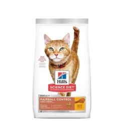 Adult Hairball Control Light Dry Chicken Cat Food, 3.18 kg