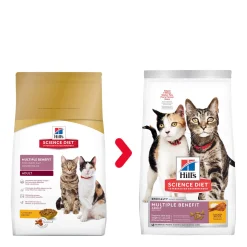 Adult Multiple Benefit Chicken Dry Cat Food, 7.03 kg