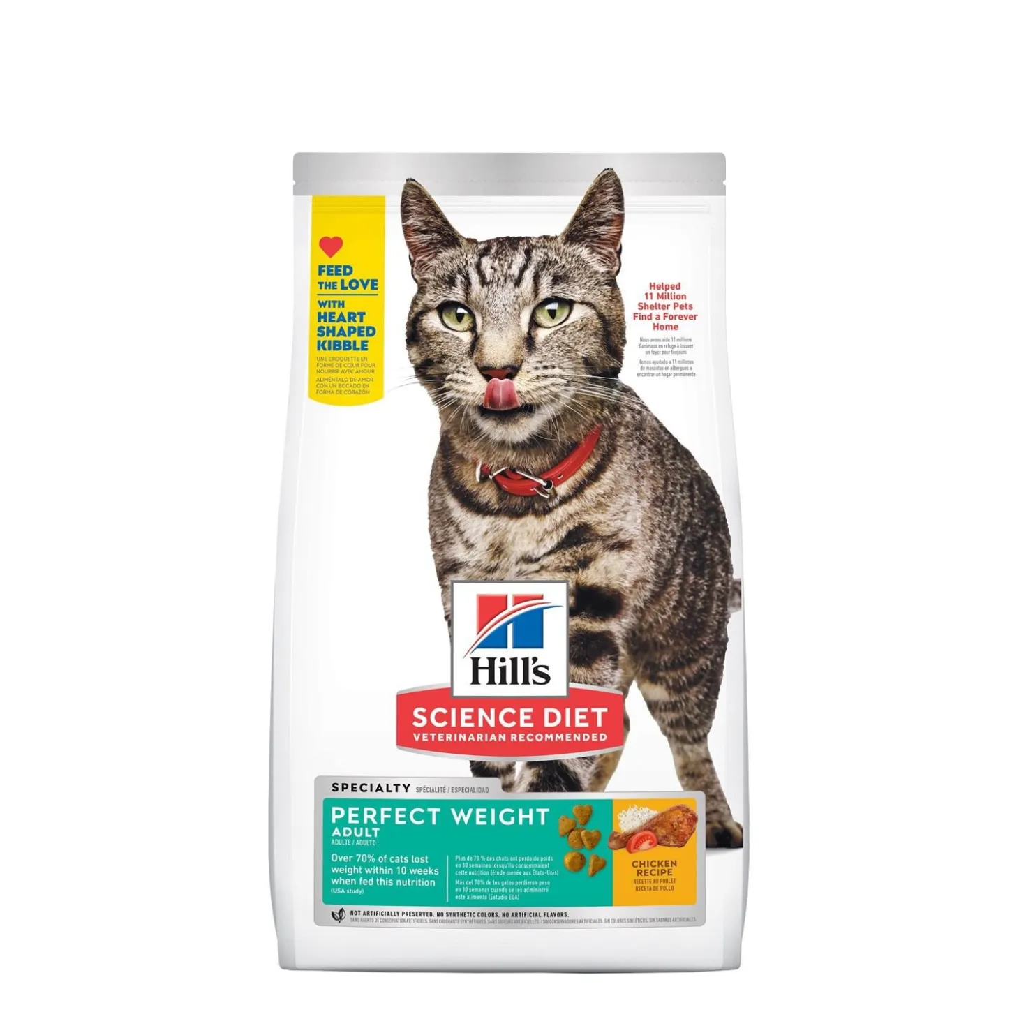 Adult Perfect Weight Chicken Recipe Dry Cat Food, 1.36 kg