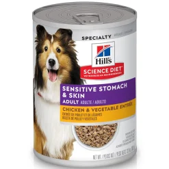 Adult Sensitive Stomach & Skin Chicken & Vegetable Entrée for Dogs, 363 g