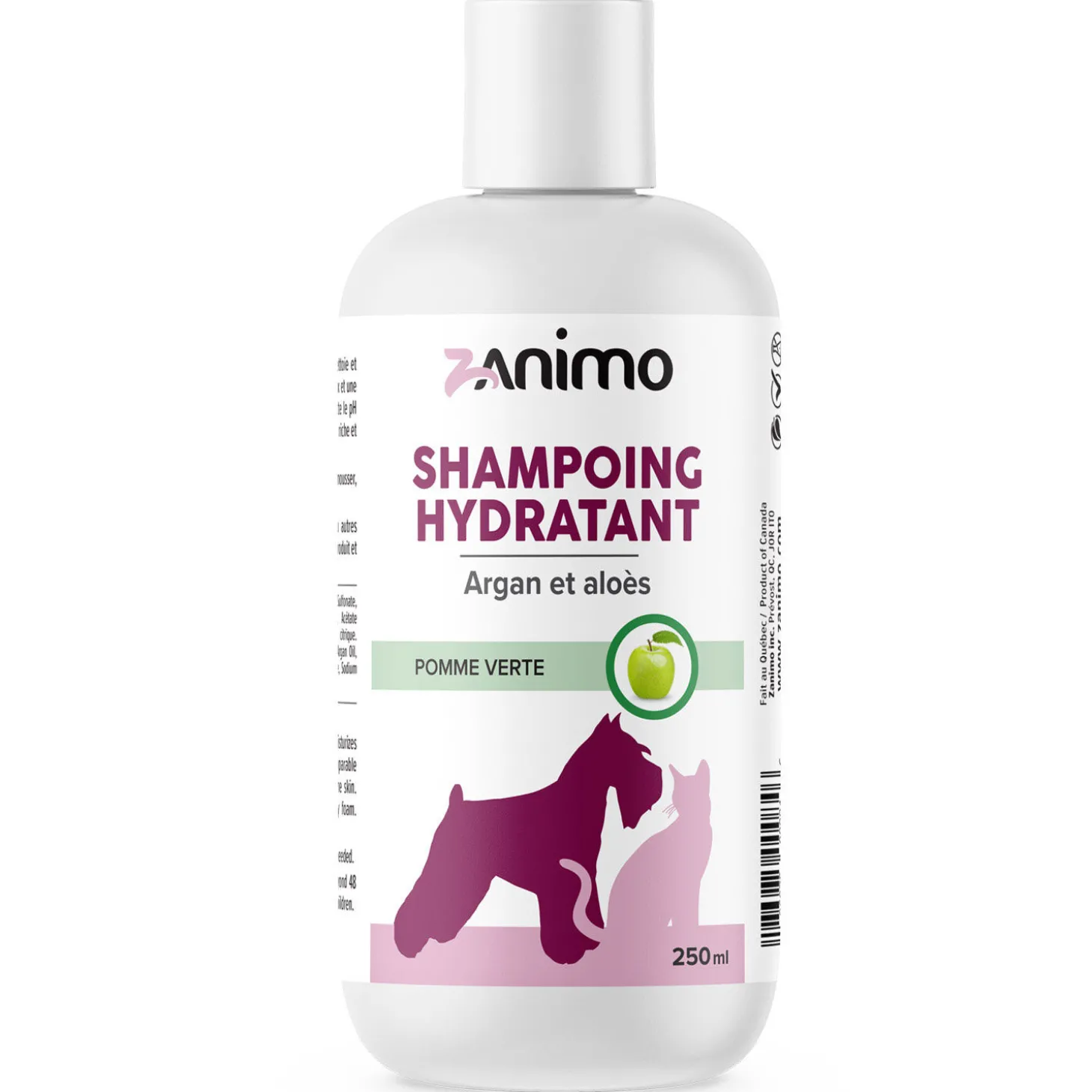 Argan and Aloe Vera Moisturizing Shampoo, 250 ml