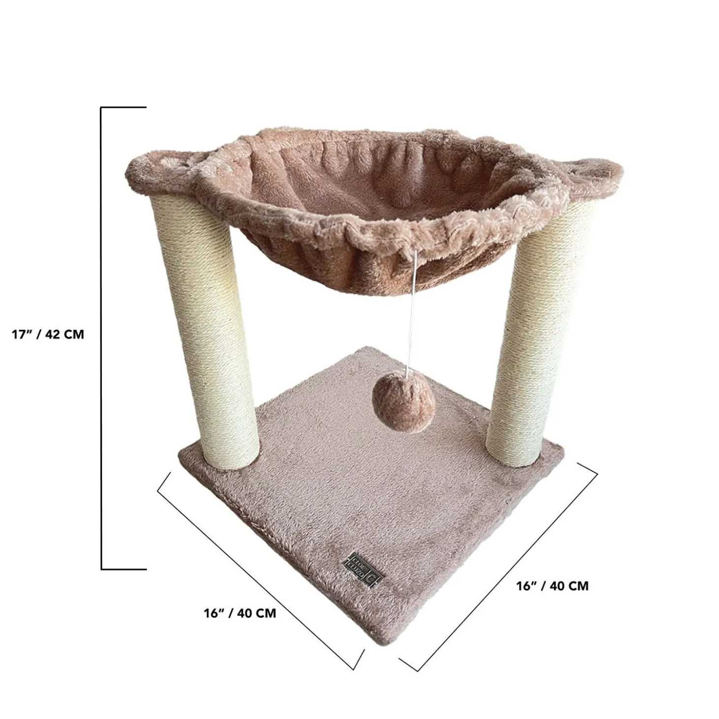 Aspen Hammock Style Cat Tree with Scratching Post
