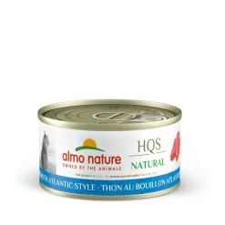 Atlantic tuna in broth for adult cats