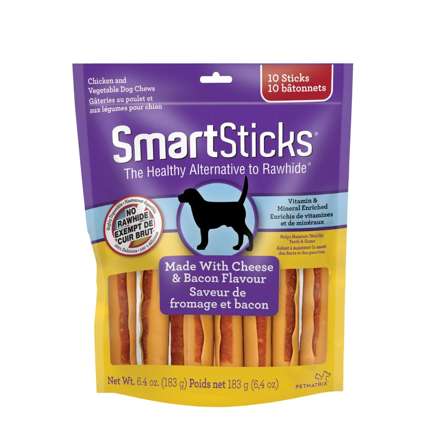 Bacon & cheese sticks for dogs