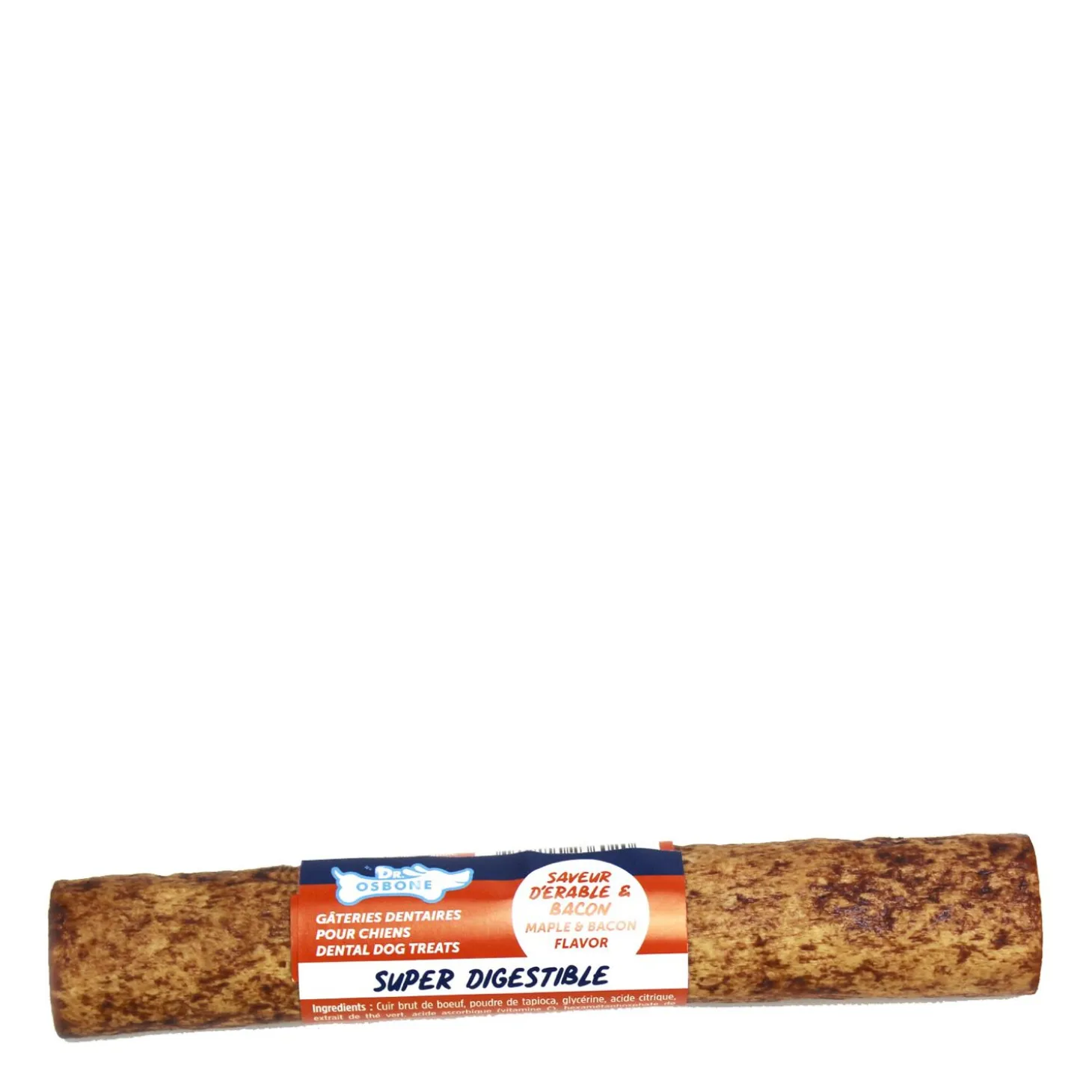 Bacon & Maple Tube Dental Dog Treat, 15 cm