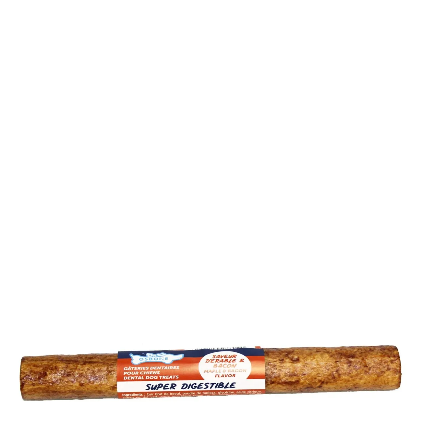 Bacon & Maple Tube Dental Dog Treat, 22 cm