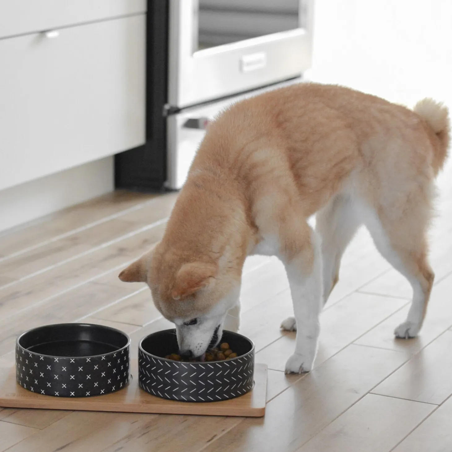 Bamboo duo bowls