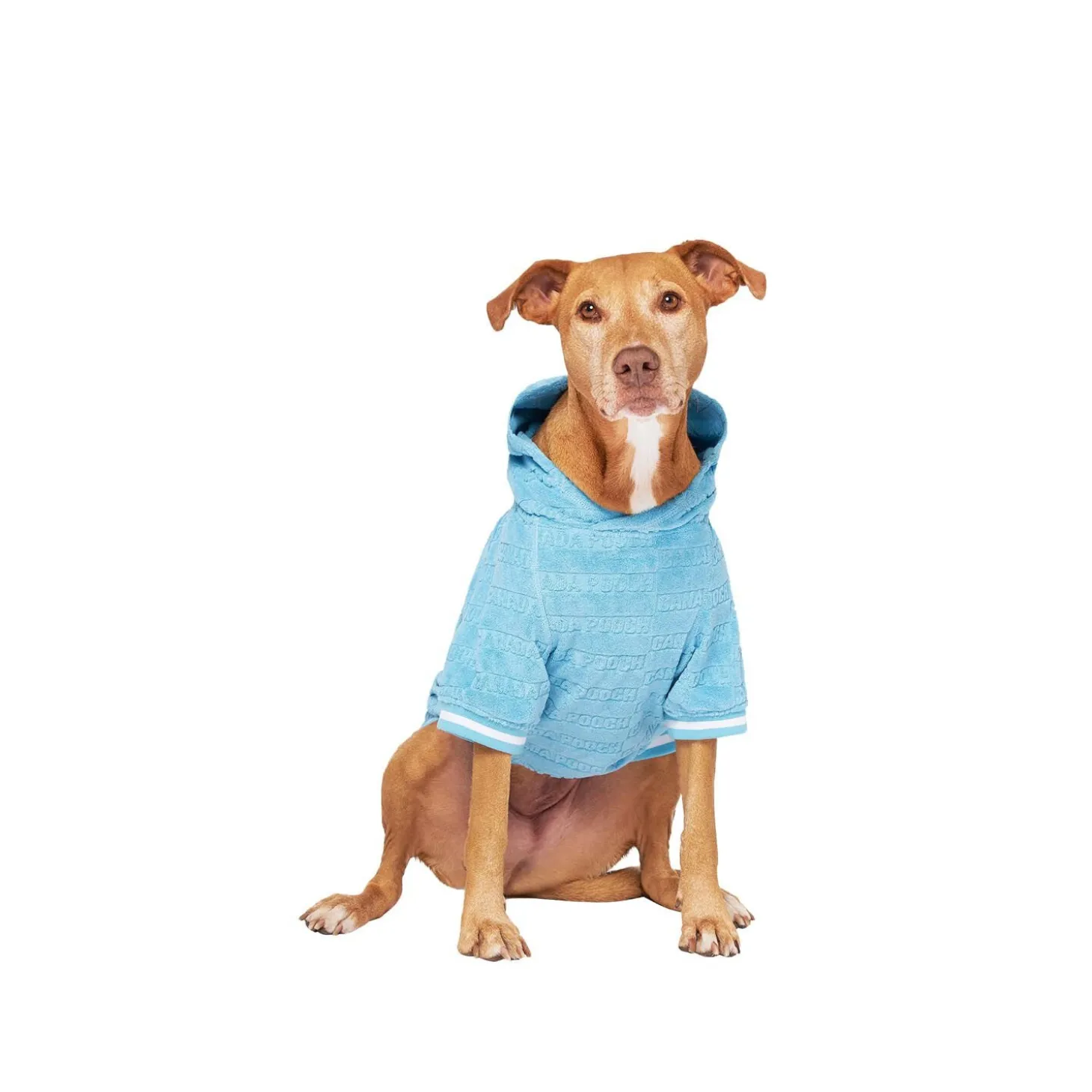 Beach Bum Towel Hoodie, Blue