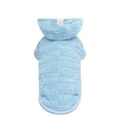 Beach Bum Towel Hoodie Blue, XS