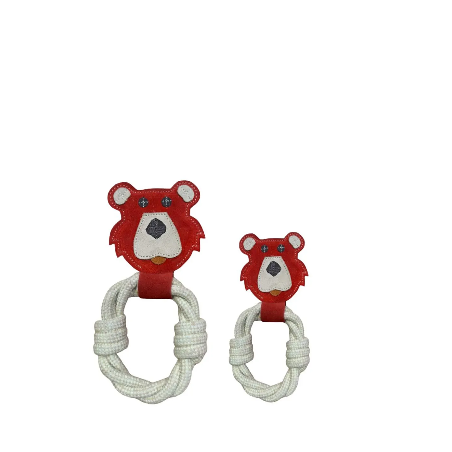 Bear and Rope Natural Dog Toy