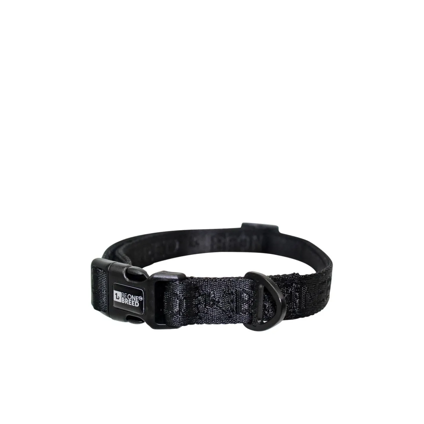 Black Embroidered Dog Collar