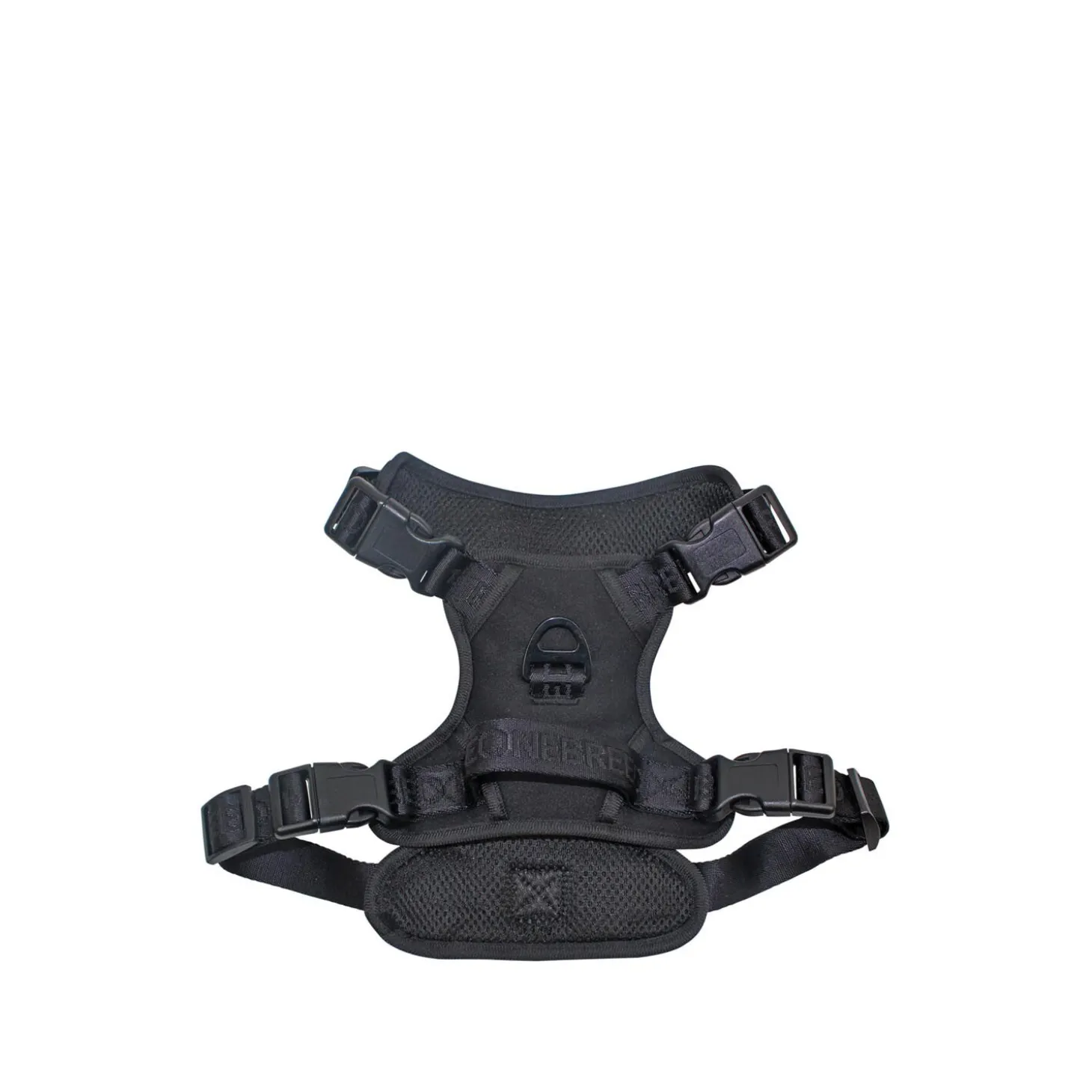 Black Embroidered Dog Harness