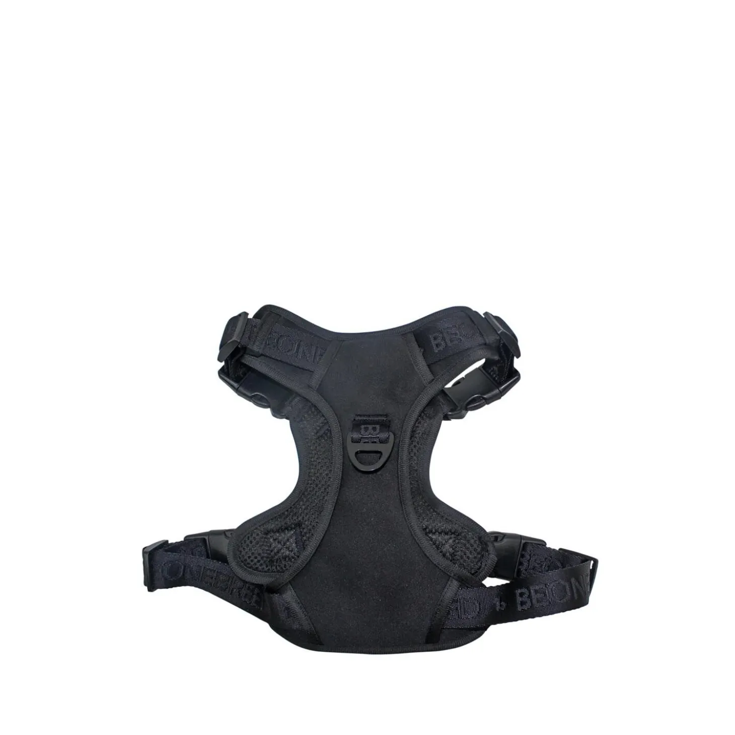 Black Embroidered Dog Harness