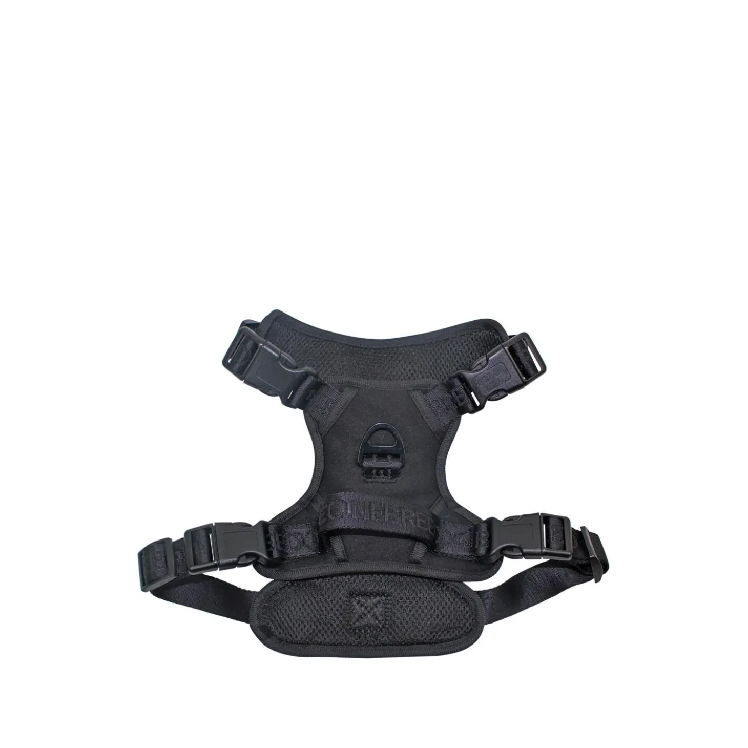 Black Embroidered Dog Harness