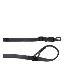 Black Embroidered Dog Leash
