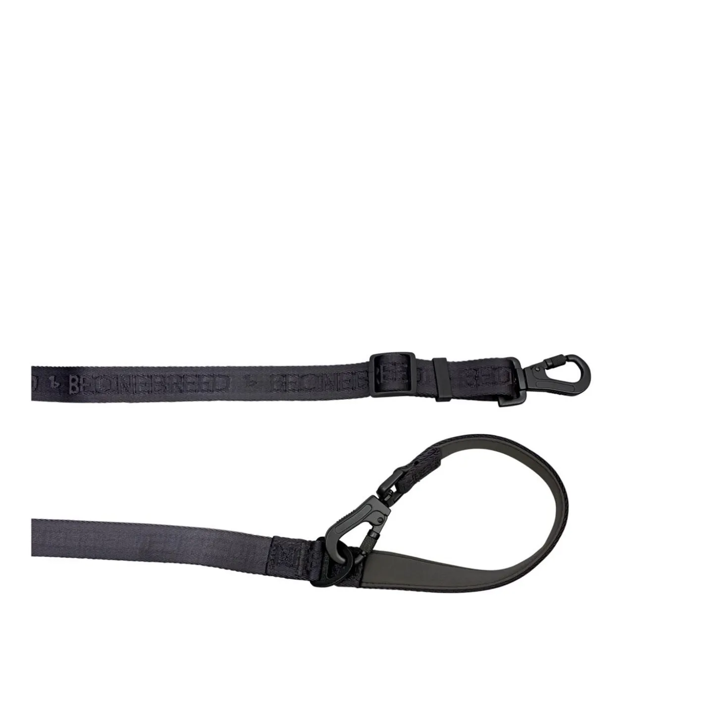 Black Embroidered Dog Leash