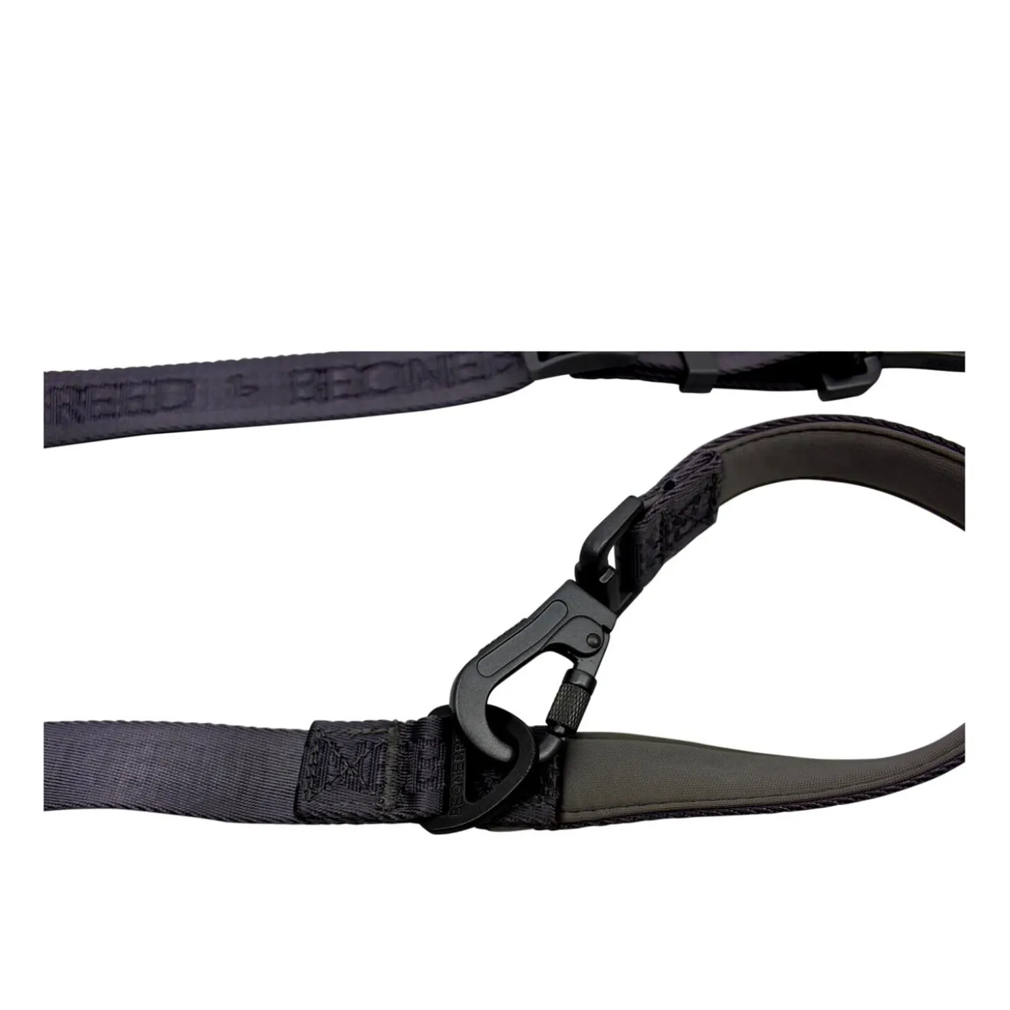 Black Embroidered Dog Leash