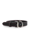 Black stitched leather collar