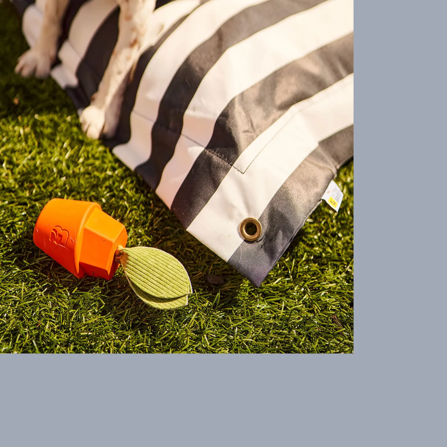 Black Stripes Outdoor Cloud Pillow Cover