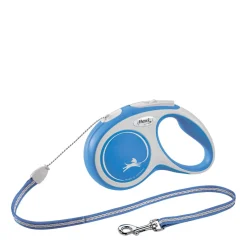 Blue Comfort cord retractable leash, 5m