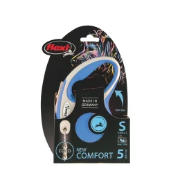 Blue Comfort cord retractable leash, 5m