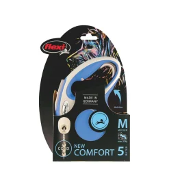 Blue Comfort cord retractable leash, 5m