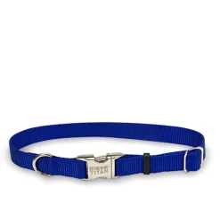 Blue nylon collar