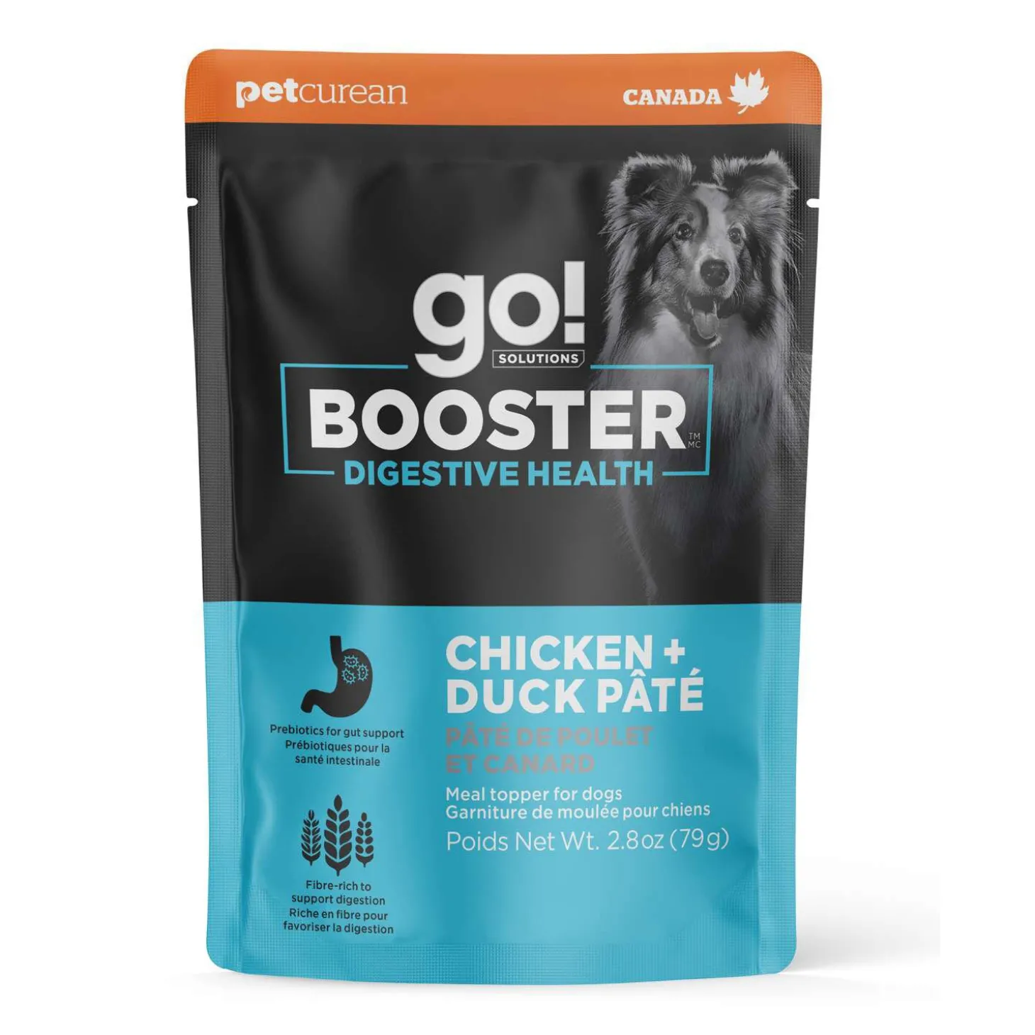 Booster Digestive Health Chicken and Duck Pâté Meal Topper for Dogs, 79 g