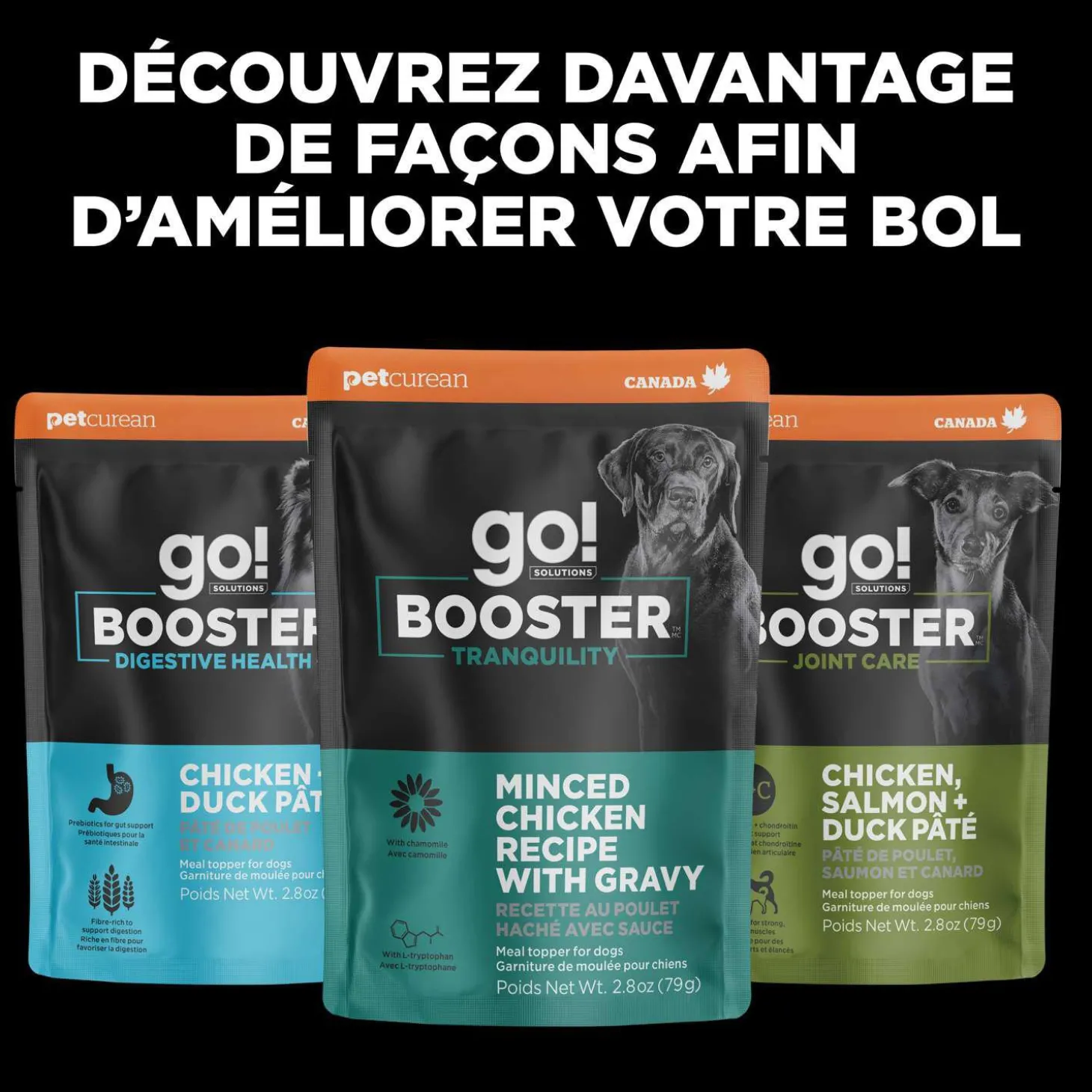 Booster Immune Health Shredded Chicken and Salmon in Broth Meal Topper for Dogs, 79 g