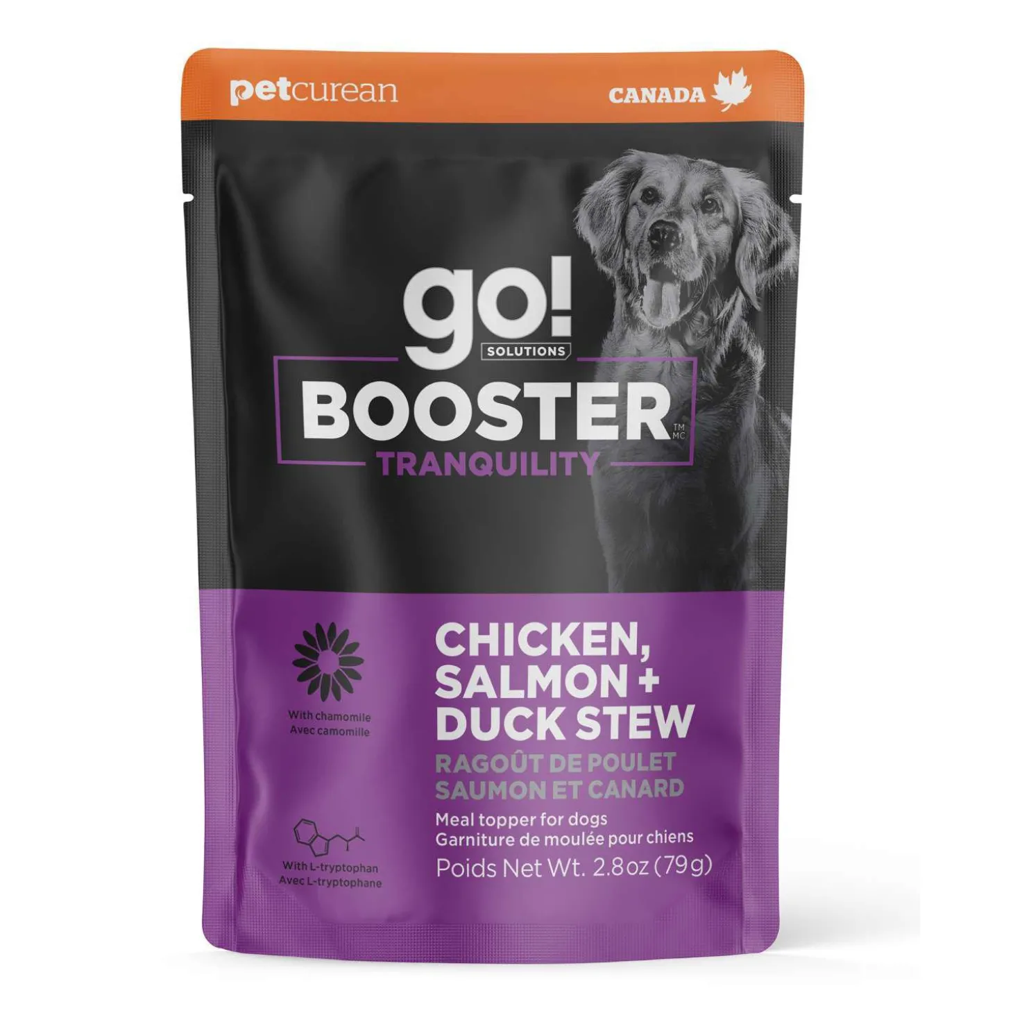 Booster Tranquility Chicken, Salmon and Duck Stew Meal Topper for Dogs, 79 g