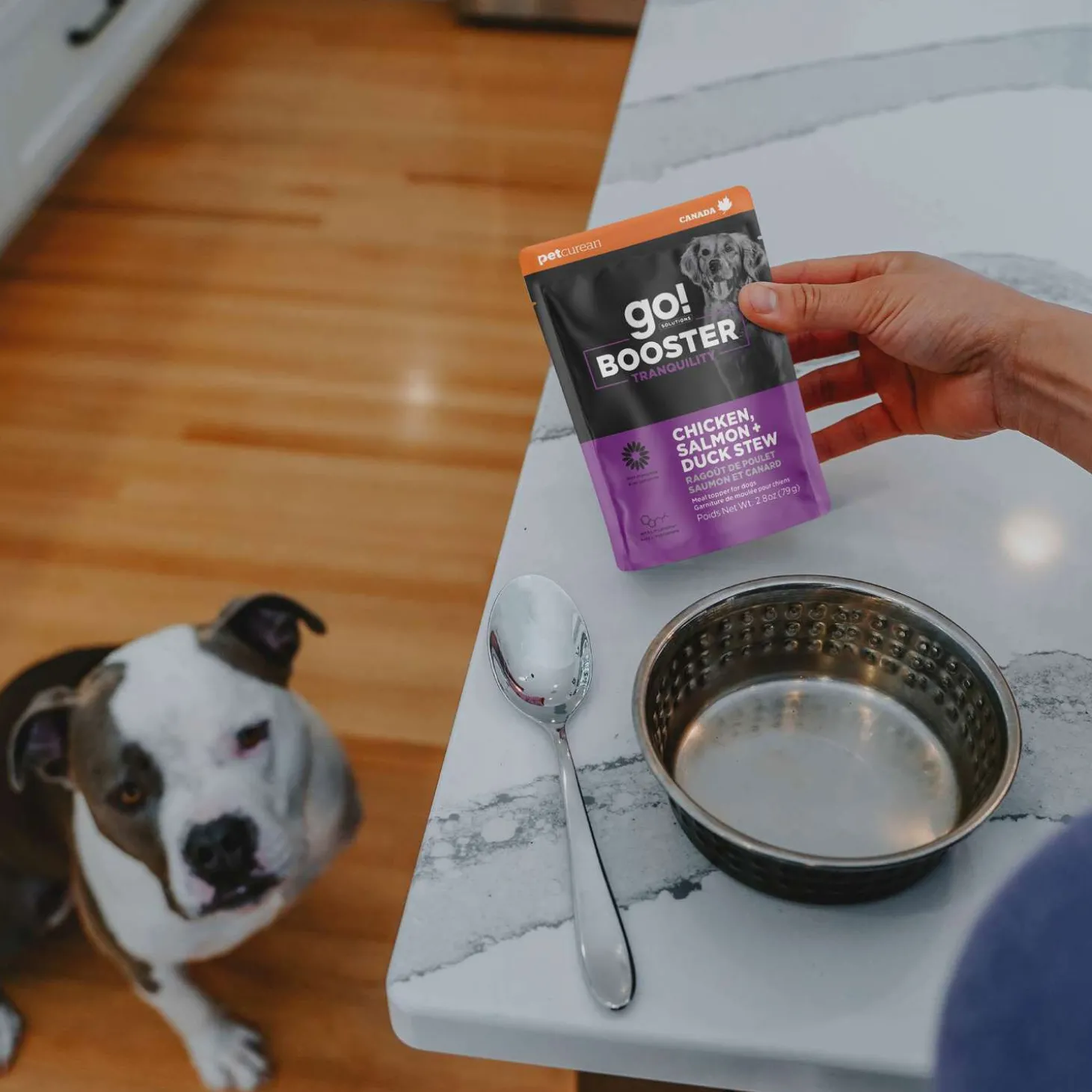 Booster Tranquility Chicken, Salmon and Duck Stew Meal Topper for Dogs, 79 g