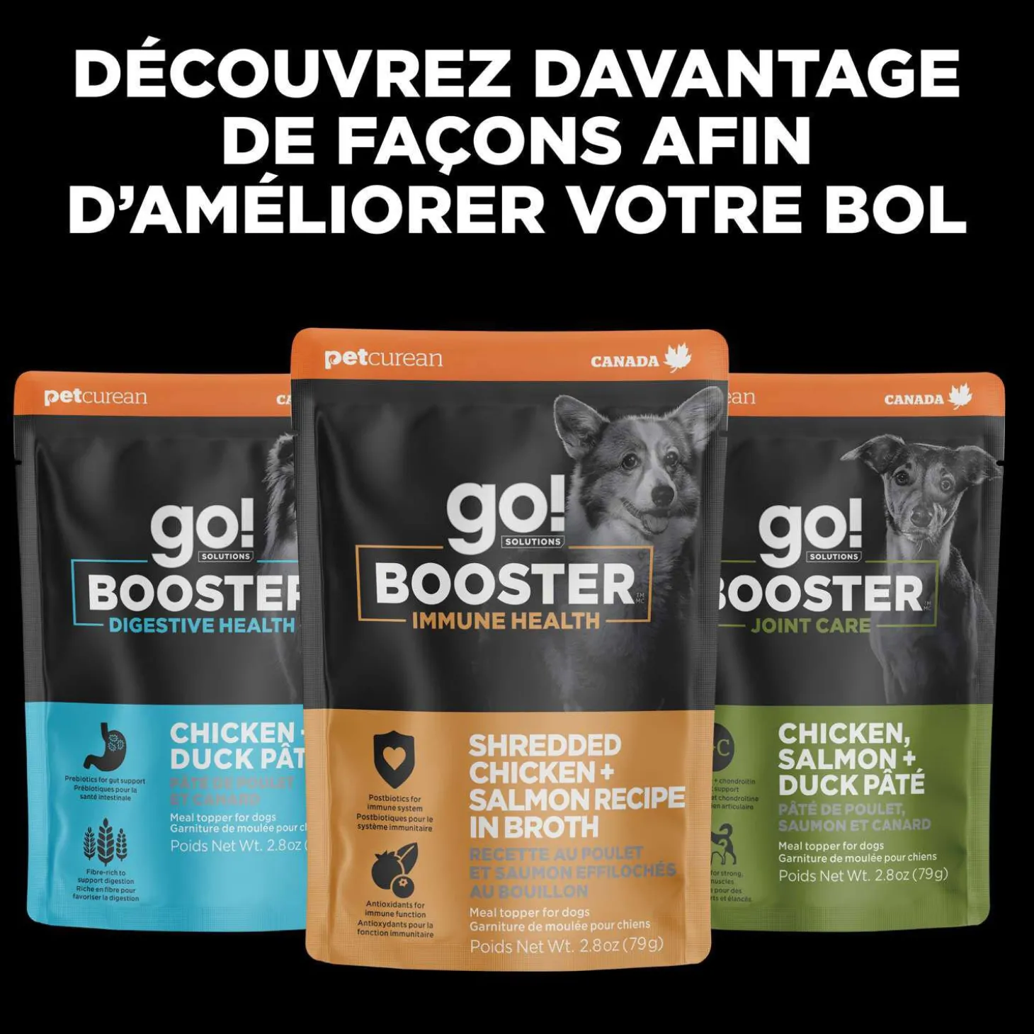 Booster Tranquility Chicken, Salmon and Duck Stew Meal Topper for Dogs, 79 g