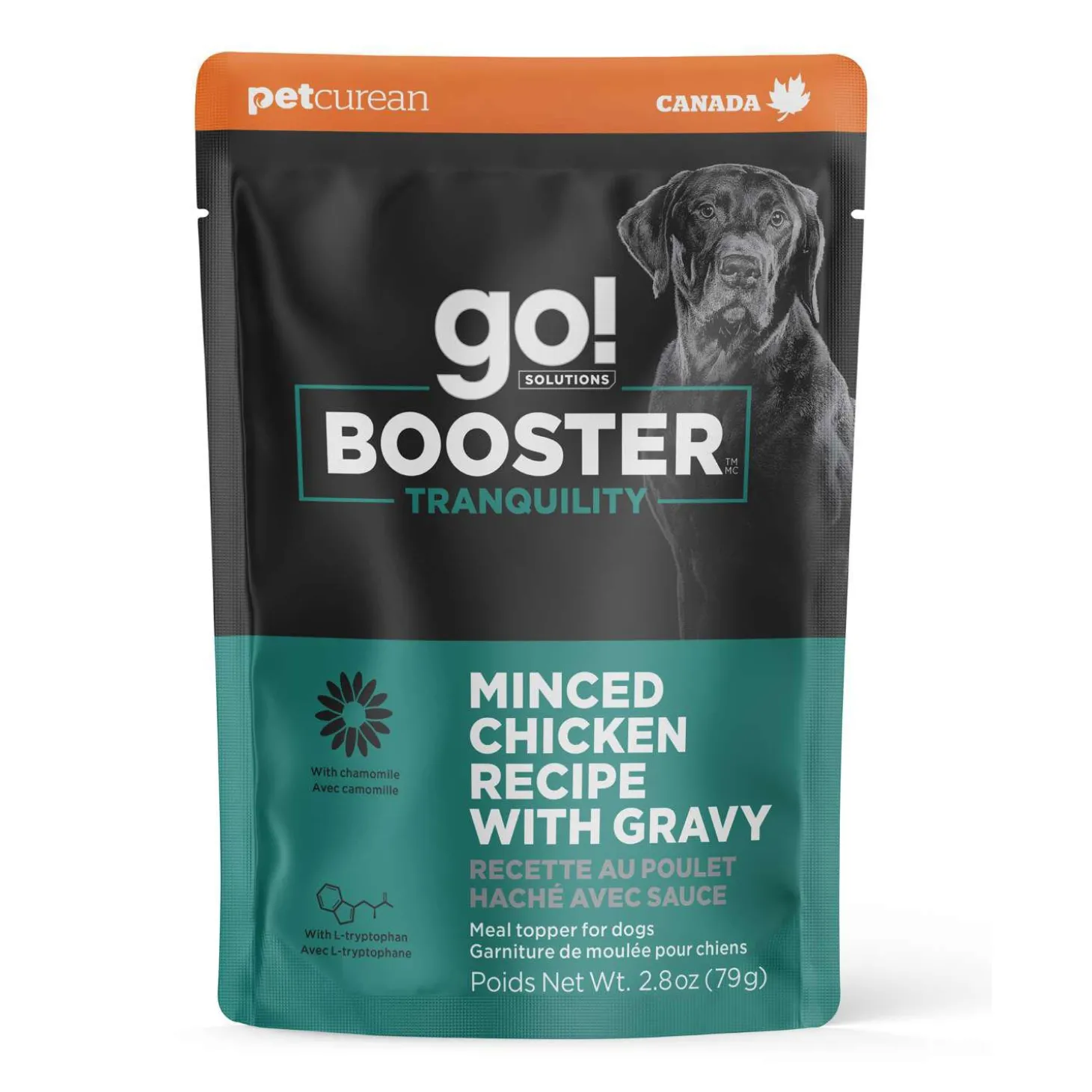 Booster Tranquility Minced Chicken with Gravy Meal Topper for Dogs, 79 g