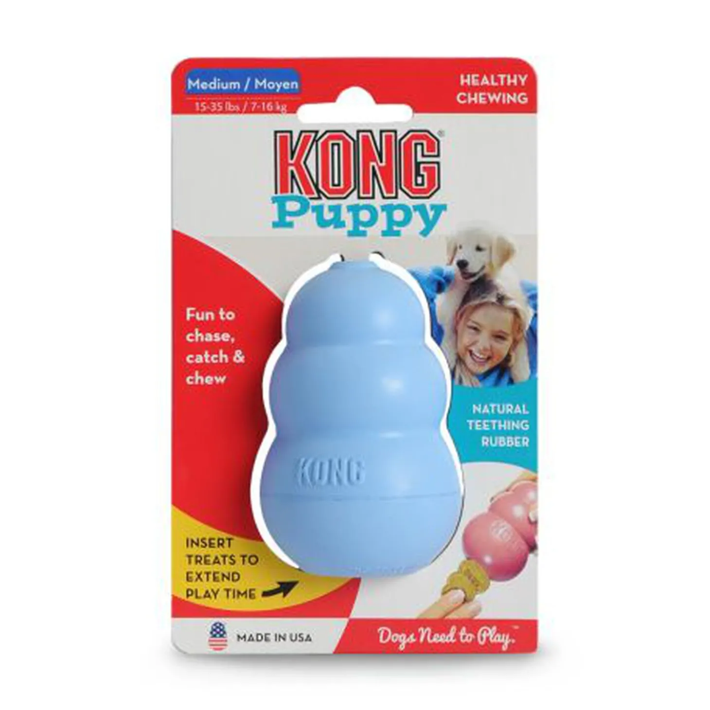Bouncing chewing toy for puppies