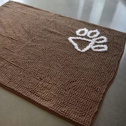 Brown Microfibre Ultra-Absorbant Anti-Slip Pet Mat