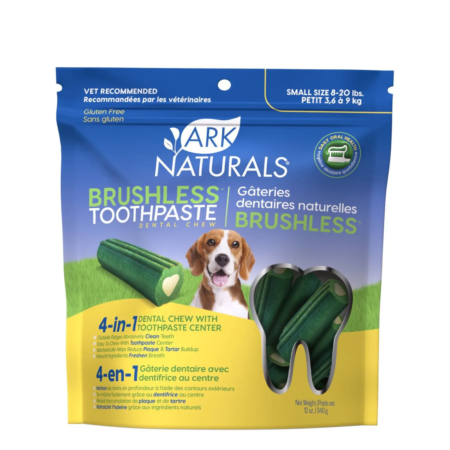 Brushless Toothpaste dental treats, small