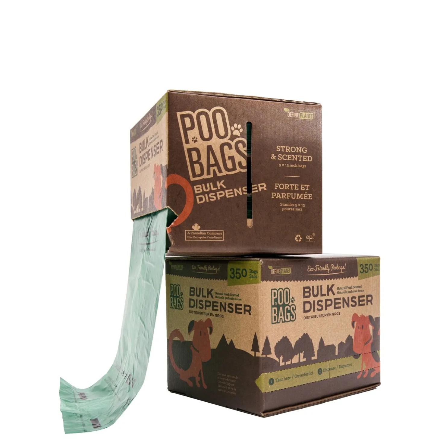Bulk Pack Dispenser Poobags, 350 un.