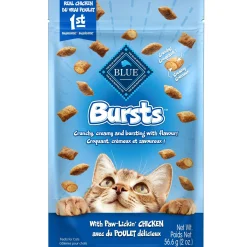 Bursts filled cat treats, chicken